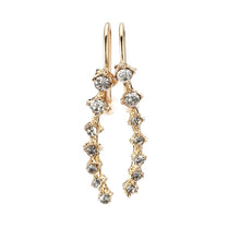 Load image into Gallery viewer, 7 Star Stud Earrings Seven Diamond Crawler Earrings