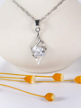 Load image into Gallery viewer, Elegant Solitaire Pendant White Zircon Necklace
