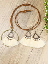 Load image into Gallery viewer, 3 pcs Bohemian Tassel Jewelry Set White Copper
