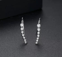 Load image into Gallery viewer, 7 Star Stud Earrings Seven Diamond Crawler Earrings
