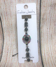 Load image into Gallery viewer, Bohemian Pull String Bracelet Semiprecious Stone Assorted Colors

