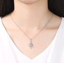 Load image into Gallery viewer, Elegant Solitaire Pendant White Zircon Necklace
