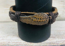 Load image into Gallery viewer, Genuine Leather Urban Bracelet Angel Wing
