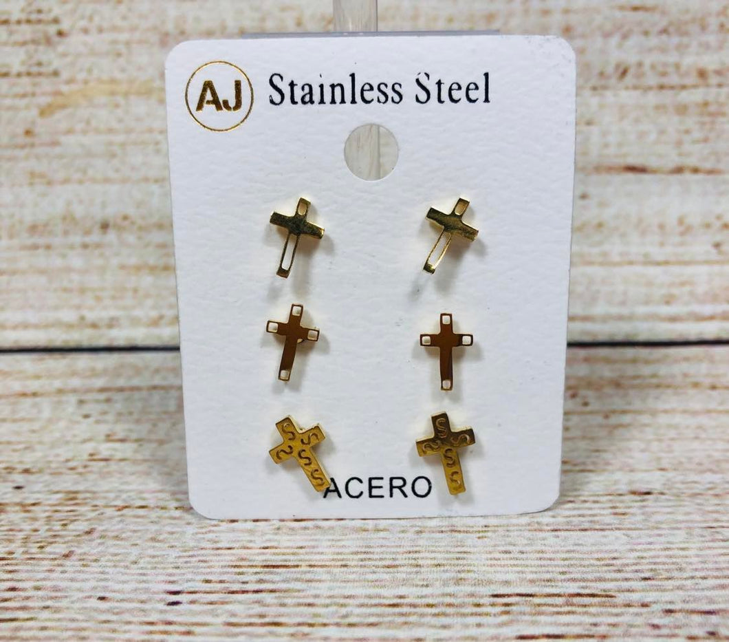 Surgical Steel Earrings Set of Women/mens Stud Earring & Small Hoop Earrings  Gold Stainless Helix Earring Cartilage Earrings Tragus Piercing - Etsy