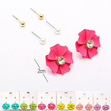 Load image into Gallery viewer, Fashion Flower Earring Set
