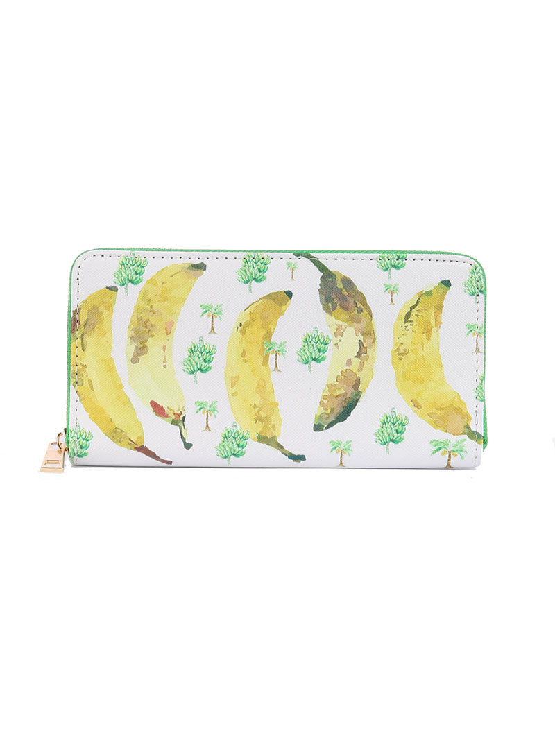 Banana Wallet Clutch Zipper Wallet