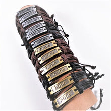 Load image into Gallery viewer, Genuine Leather Urban Bracelet  HOPE
