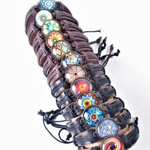 Load image into Gallery viewer, Unsex Urban Leather Bracelets w/ Psychedelic Designs
