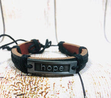 Load image into Gallery viewer, Genuine Leather Urban Bracelet  HOPE
