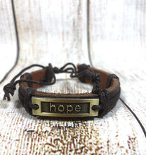 Load image into Gallery viewer, Genuine Leather Urban Bracelet  HOPE
