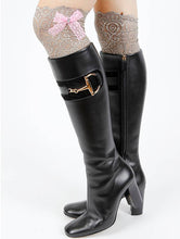 Load image into Gallery viewer, Sassy Lace Leg Boot Knee Warmers One Size
