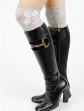 Load image into Gallery viewer, Sassy Lace Leg Boot Knee Warmers One Size
