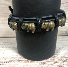 Load image into Gallery viewer, Genuine Leather Urban Bracelet Elephant
