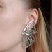 Load image into Gallery viewer, Fashionable Pierced Butterfly Wing Earrings Gold
