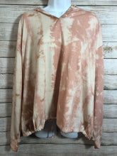 Load image into Gallery viewer, Fred David Tie Dye Sweater Top Hoodie Peach Coral Colors
