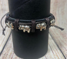 Load image into Gallery viewer, Genuine Leather Urban Bracelet Elephant
