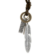 Load image into Gallery viewer, Vintage Feather Pendant Necklace Urban Unisex
